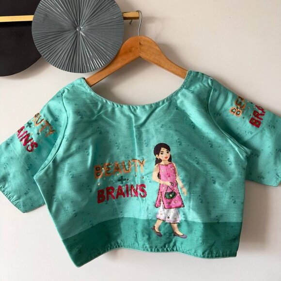 BEAUTY+BRAIN HAND WORK BLOUSE - Picture 4 of 5